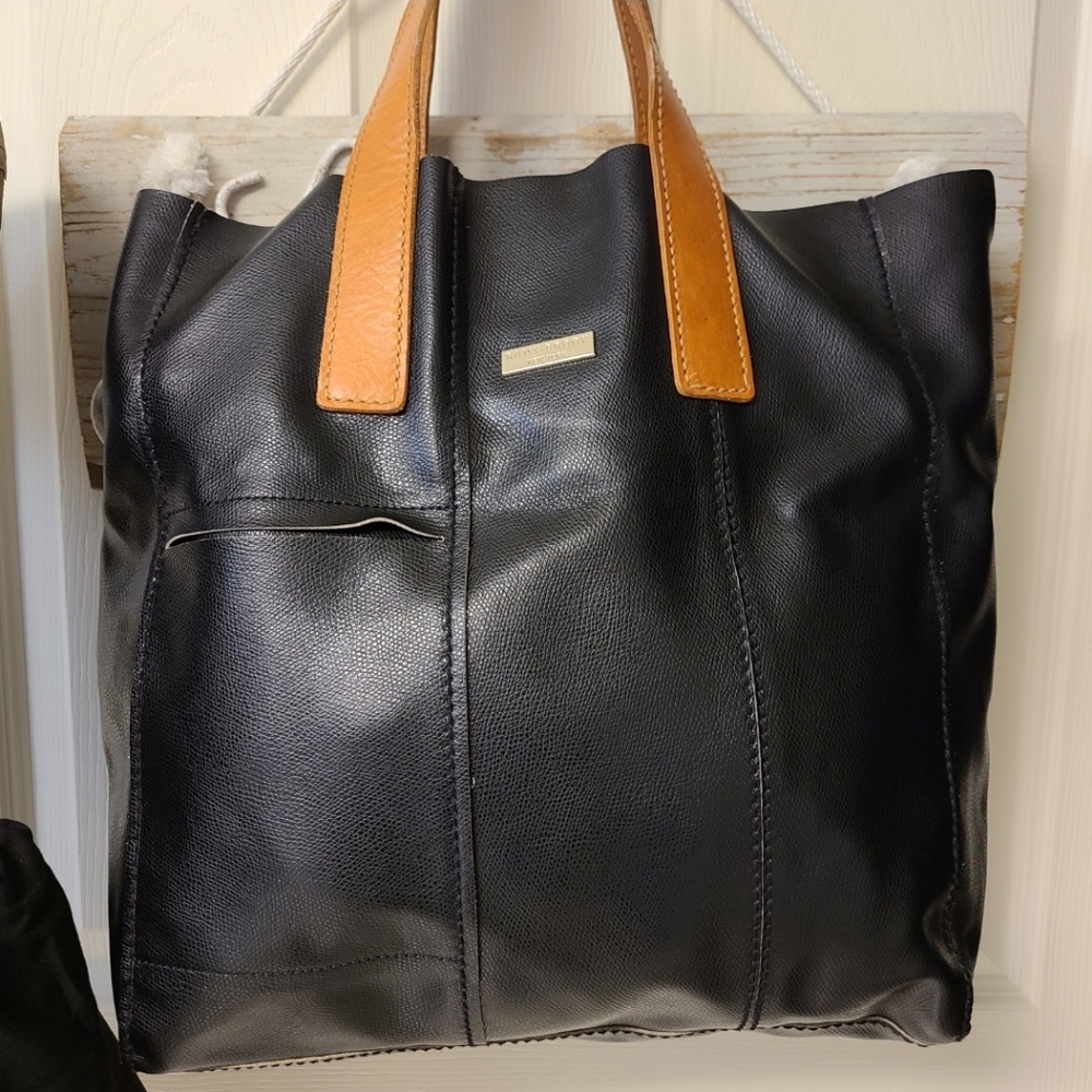 Ramy Brook Pebbled Black All Leather Shoulderbag Handbag Tote